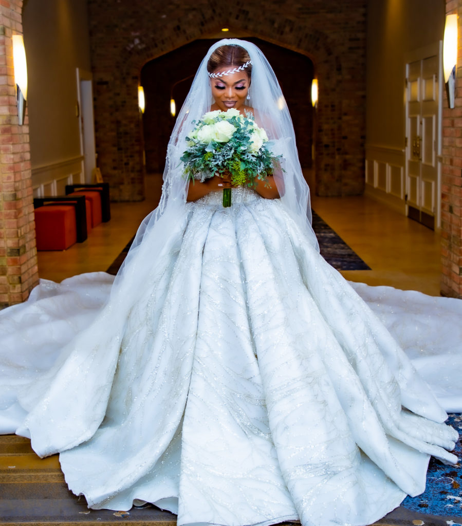 Congolese bride wedding portrait at the Radisson hotel in Nashua, NH