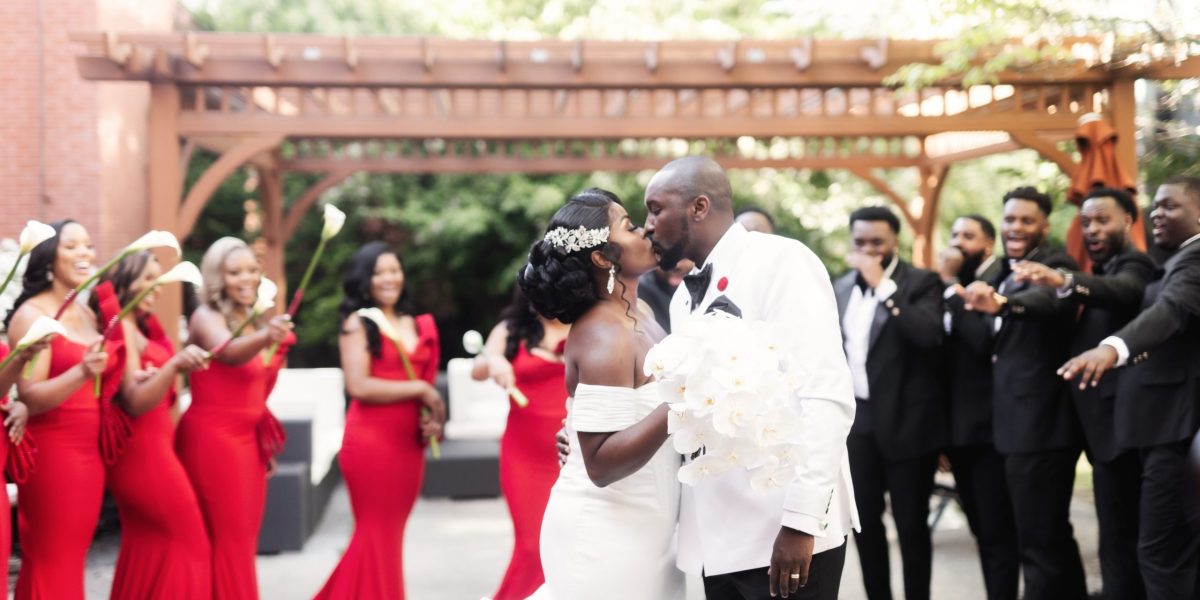 black bride african wedding ceremony in new england